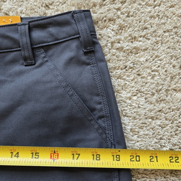 Carhartt Shorts Womens 8 Gray Canvas 10" Inseam - Picture 10 of 11
